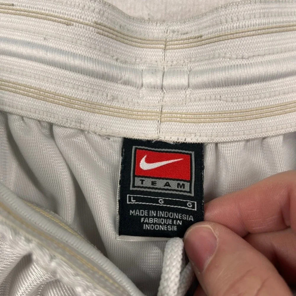 Vintage Nike Shorts Mens L Team Basketball Shiny Mesh 90s Y2K Athletic Gym